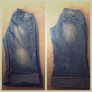3 pair denim capris size 22