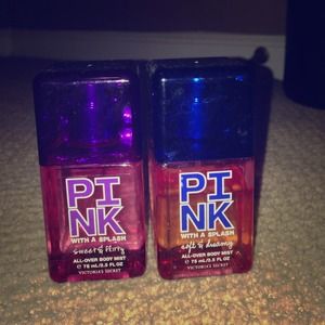 Two mini Pink body-sprays