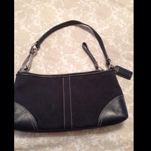 Small black coach purse