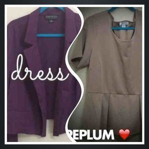 Burgundy blazer with pemplum❤️