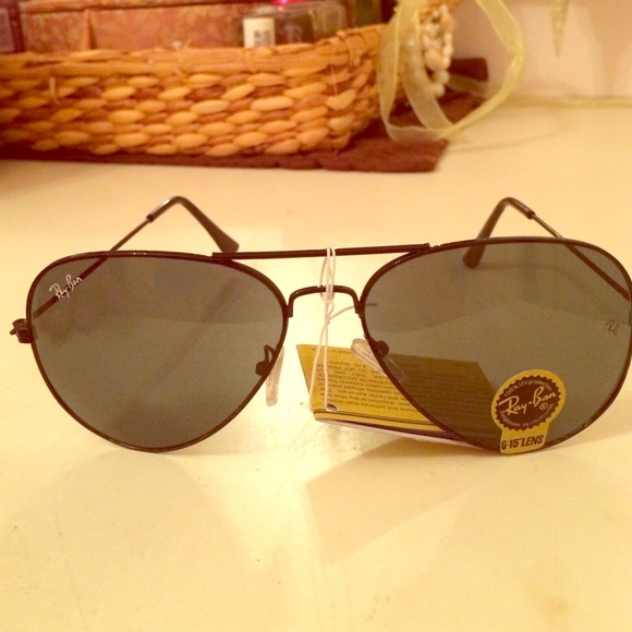 All Black RayBan Aviator Sunglasses