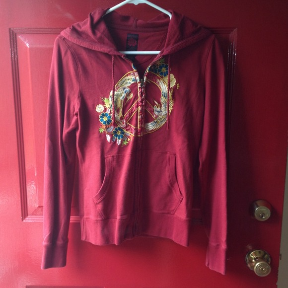 Lucky Brand zip up hoodie/wedge bundle