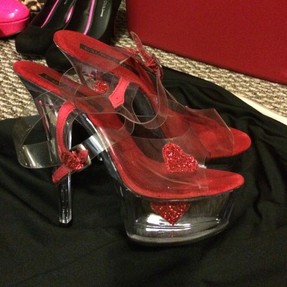 Brand new clear high heels