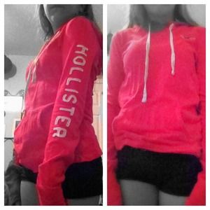 Hollister pink sweatshirt