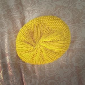 Yellow Knit hat
