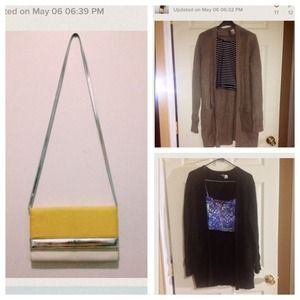 Bundle clutch and cardigans