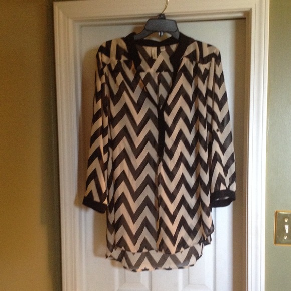 Chevron Print Tunic top