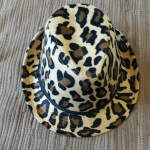 Cheetah print fedora