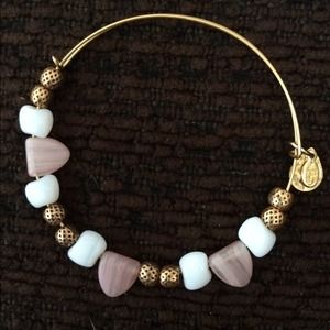 Alex and ani gold tone bracelet