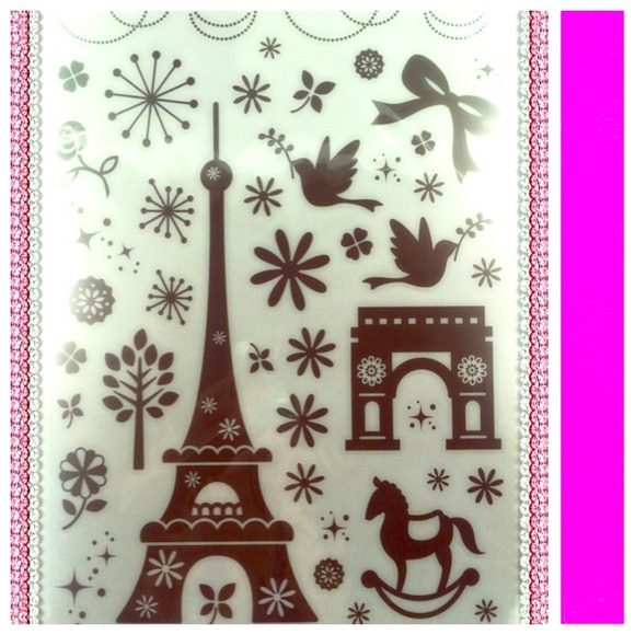 Paris Eiffel Tower wall stick on! New all pictured