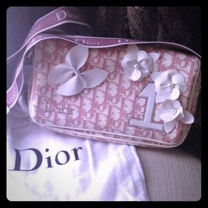 Dior pink & white bag
