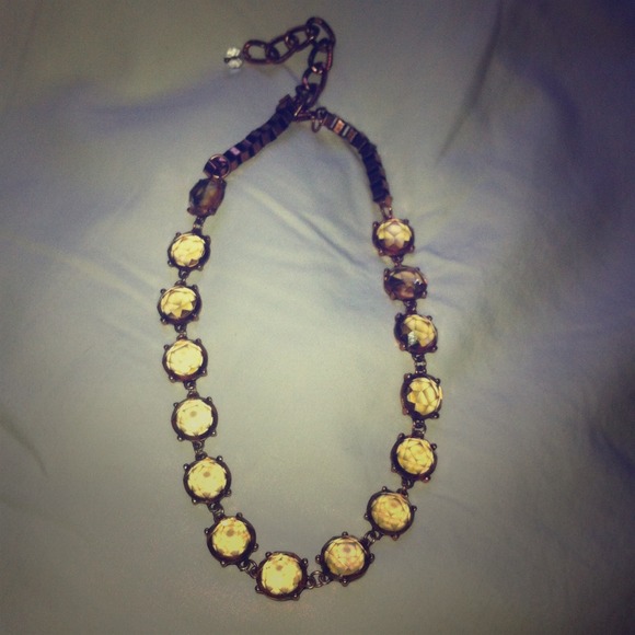 Rose gold colored necklace