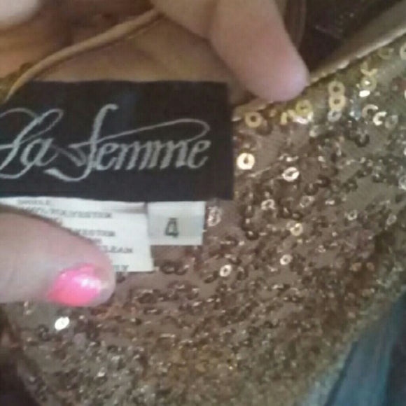 La  Femme Prom Dress WORN ONCE - Picture 4 of 4