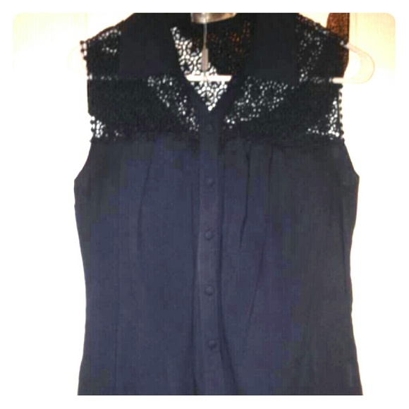 Button Down Sleeveless Shirt