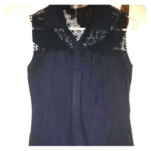 Button Down Sleeveless Shirt