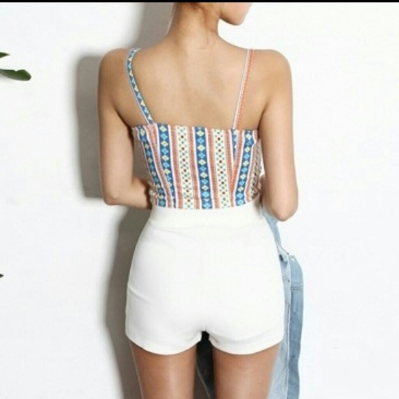 geometric crop top - Picture 4 of 4