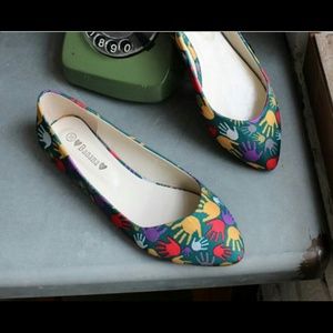 [US6, 7]  fabric flat shoes