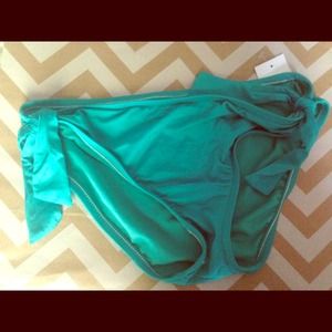 Blue bathing suit bottom