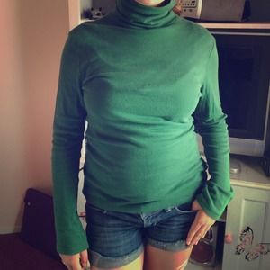 Green Turtle Neck