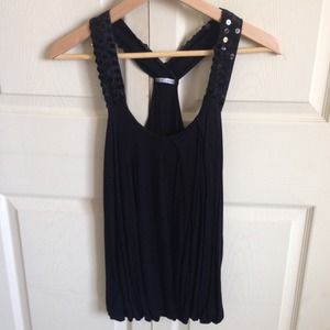 Black sequins top