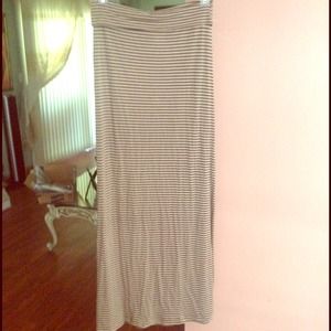 Striped maxi skirt