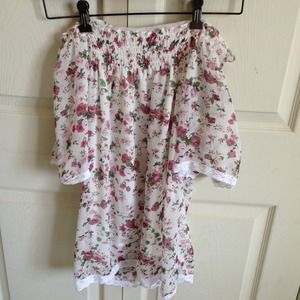 Off the shoulder floral top