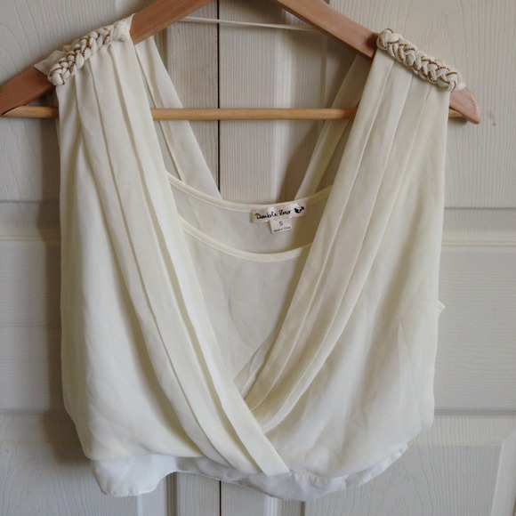 Cream top w/ gold details