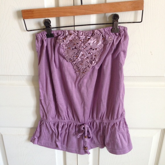 Purple tube top