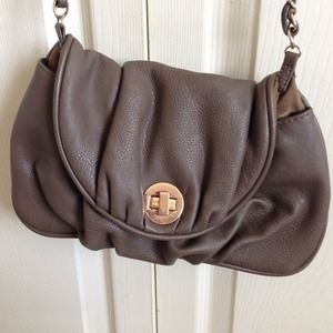 Grey cross body bag