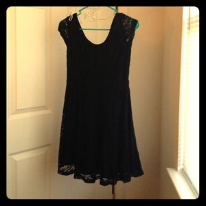Black lace dress!