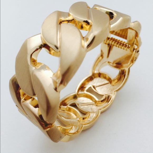 🚨sale🚨 Chain link solid gold bangle - Picture 2 of 4