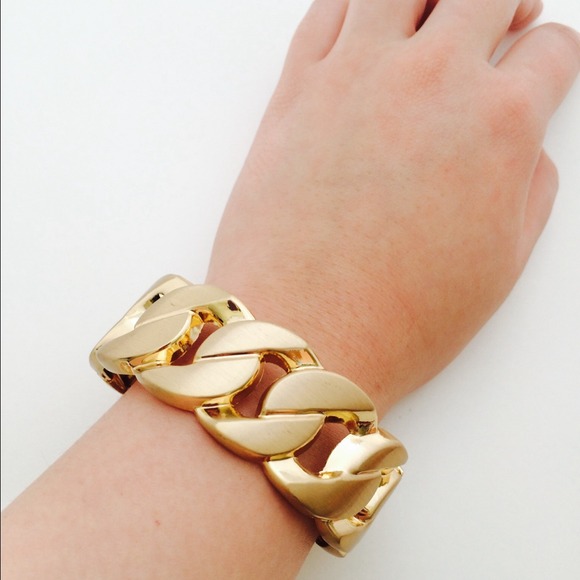 🚨sale🚨 Chain link solid gold bangle - Picture 3 of 4