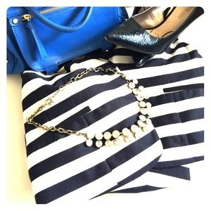 20% price as listed. NWT black and white blazer