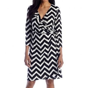 Chevron wrap dress