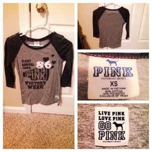 "Pink" (Victoria's Secret) quarter sleeve shirt