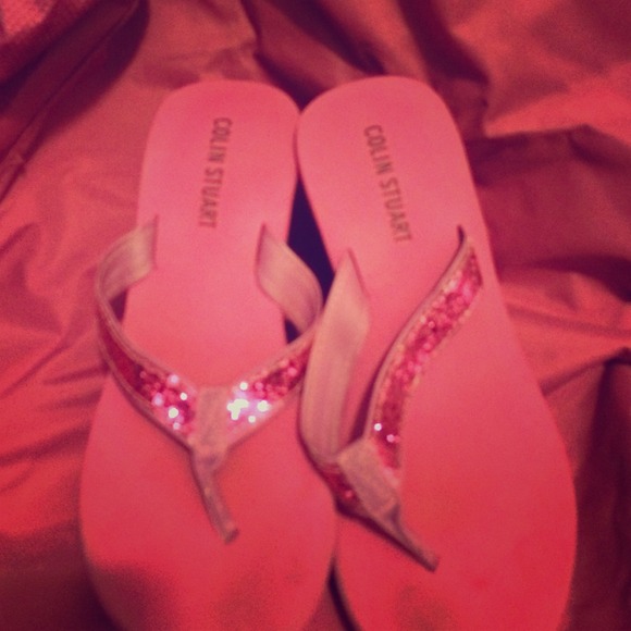 Colin Stuart pink sandals