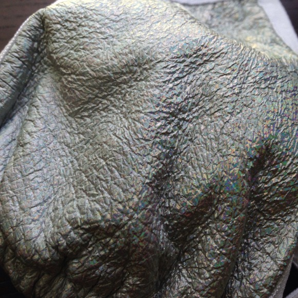 Sooooold ✨Holographic Leather Triangle Bra ✨ - Picture 2 of 4