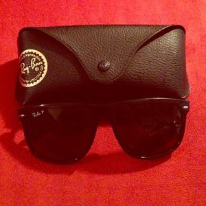 Ray-Ban sunglasses.