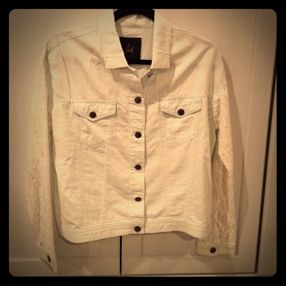 NWT Denim and lace jacket