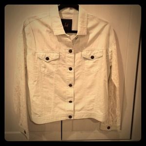 NWT Denim and lace jacket