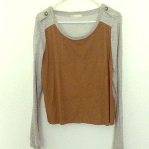 Suede Front Top