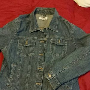 Denim jacket and black turtleneck bundle