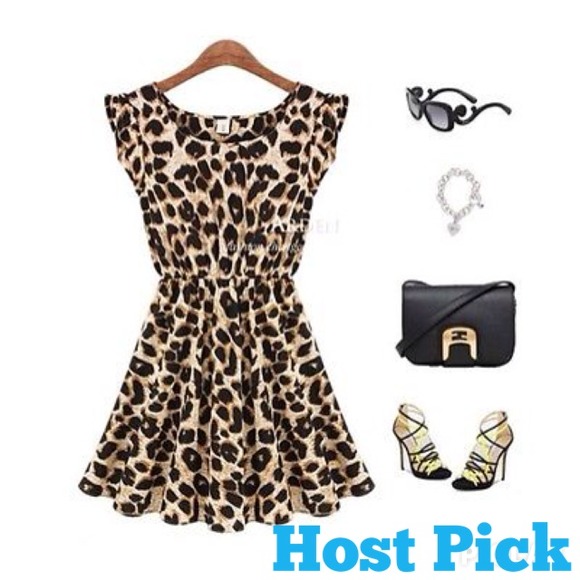 Dresses & Skirts - 🌟3x Host Pick🌟NWT Leopard dress