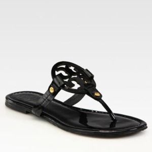 Tory burch black Miller sandals