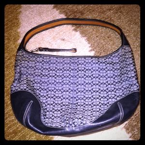 PRICE JUST REDUCED Coach Signature Logo Hobo