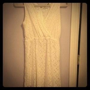 Francesca's white lace floral sundress
