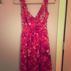 Express multicolored floral dress