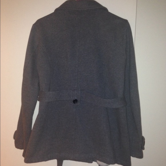 Sweat shirt material pea coat! - Picture 2 of 2