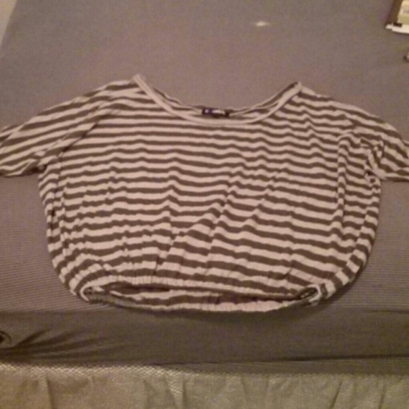 Stripped off the shoulder top