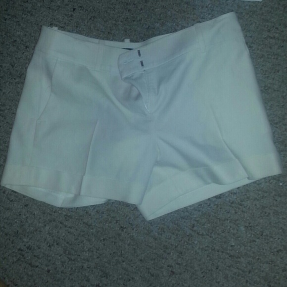 Dressy Linen White Shorts